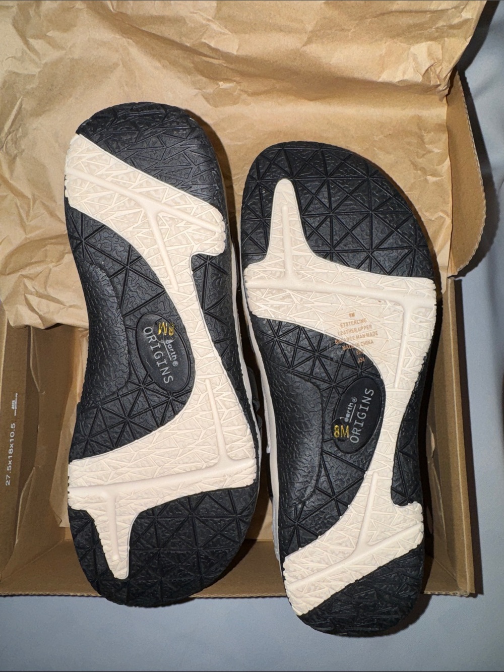 Earth Women’s Sterling Black Leather Strappy Comfort Sandals Size 8M, NEW in Box - Picture 9 of 11